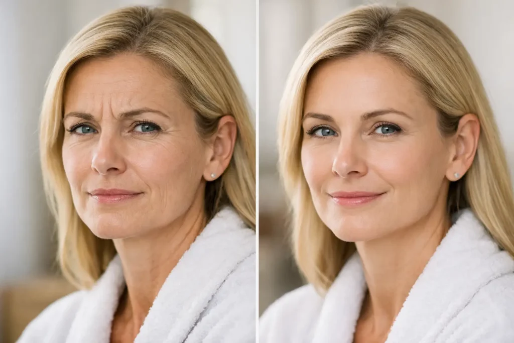 A Botox Before and After Example That Looks Natural